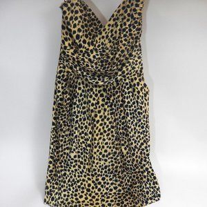 Moda International, Moda Intl Strapless Dress, Leopard print Size12